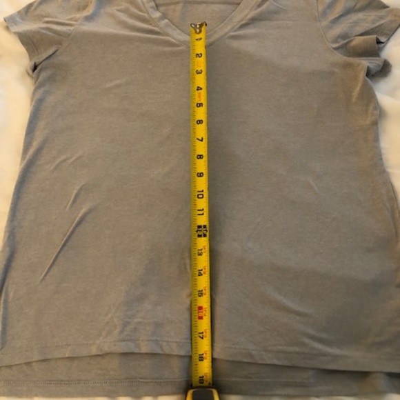 90 Degree by Reflex Women’s activewear Sz Large Short Sleeve Top Grey Super soft - Picture 7 of 9